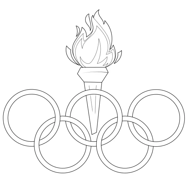 Olympic Rings | Online coloring pages for kids