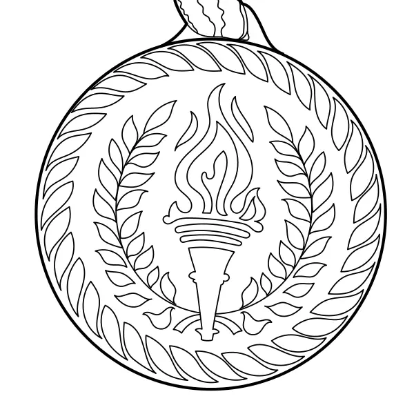 Olympic Medals | Online coloring pages for kids