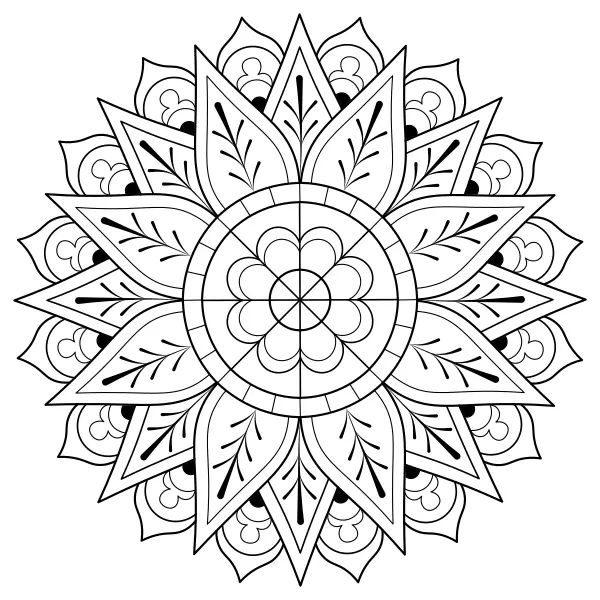 Mandala 25 | Online coloring pages for kids