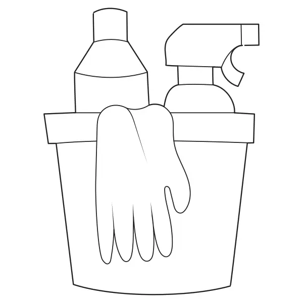 Cleaning Products | Online coloring pages for kids