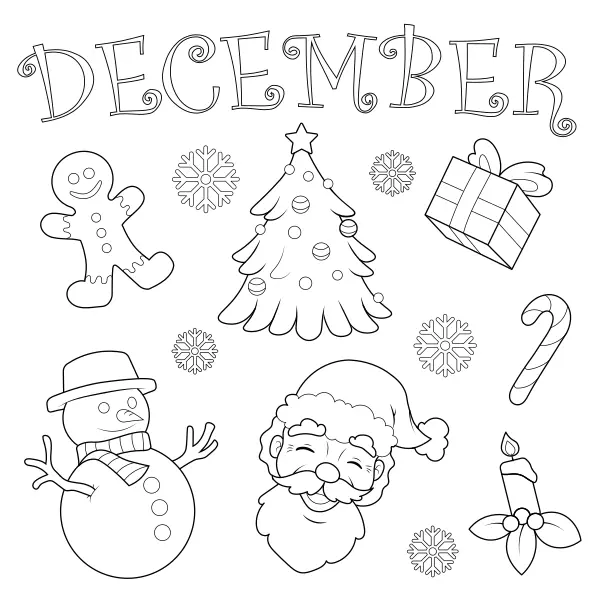 Christmas collection | Online coloring pages for kids
