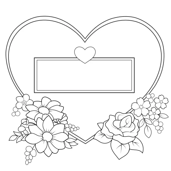 With love for… | Online coloring pages for kids