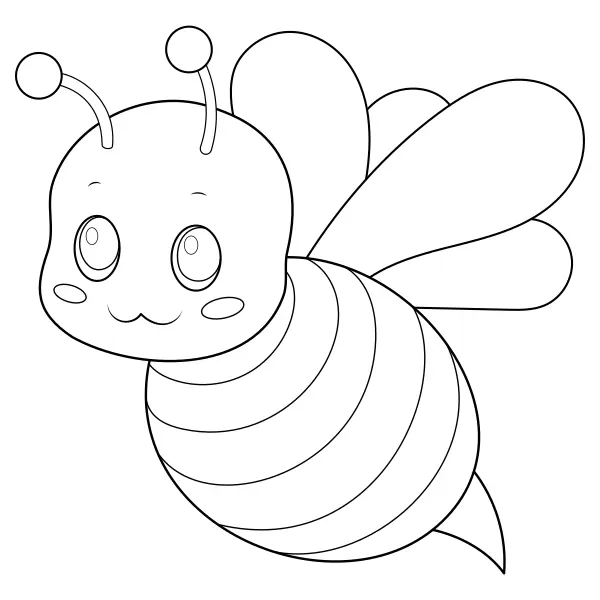 Bee | Online coloring pages for kids