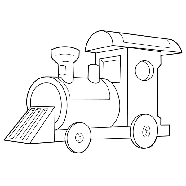 Locomotive | Online coloring pages for kids