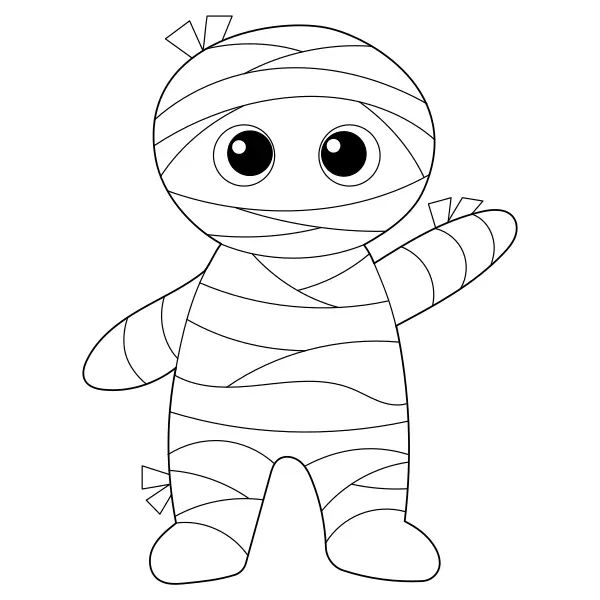 The Mummy | Online coloring pages for kids