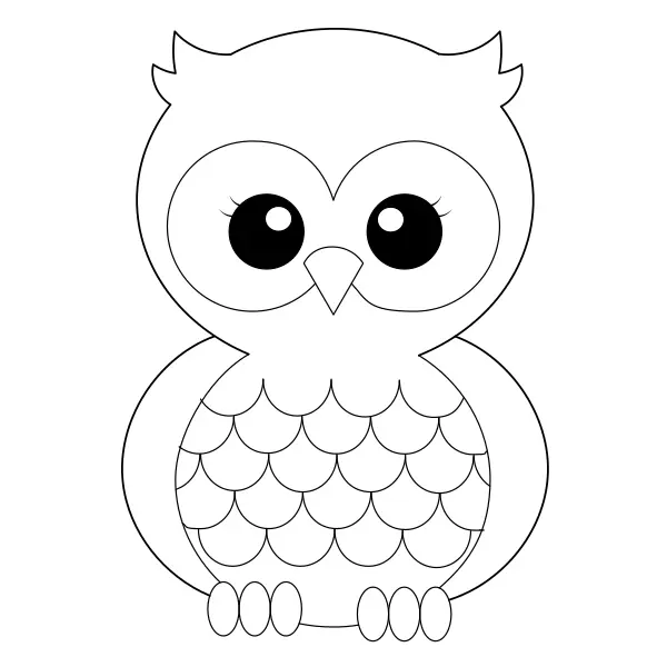 Owl | Online coloring pages for kids