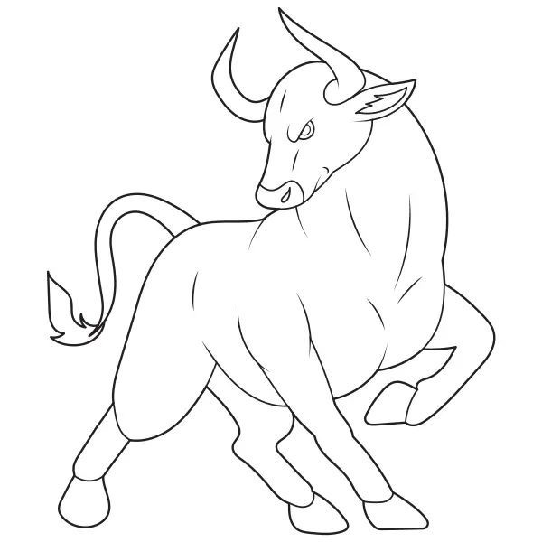 Taurus | Online coloring pages for kids