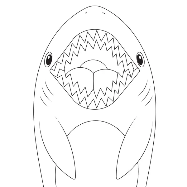 Shark | Online coloring pages for kids