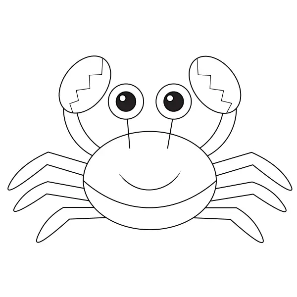 Crab | Online coloring pages for kids