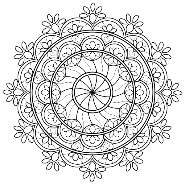 Mandala 35 | Online coloring pages for kids