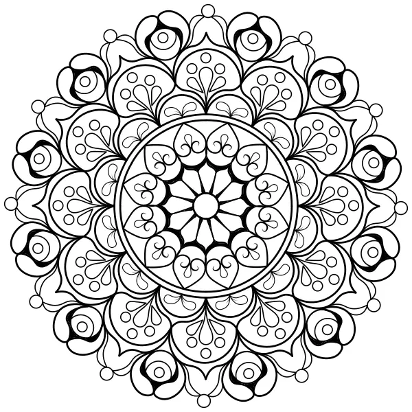 Mandala 53 | Online coloring pages for kids