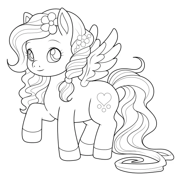 Pegasus | Online coloring pages for kids