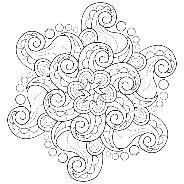 Mandala – Octopus | Online coloring pages for kids