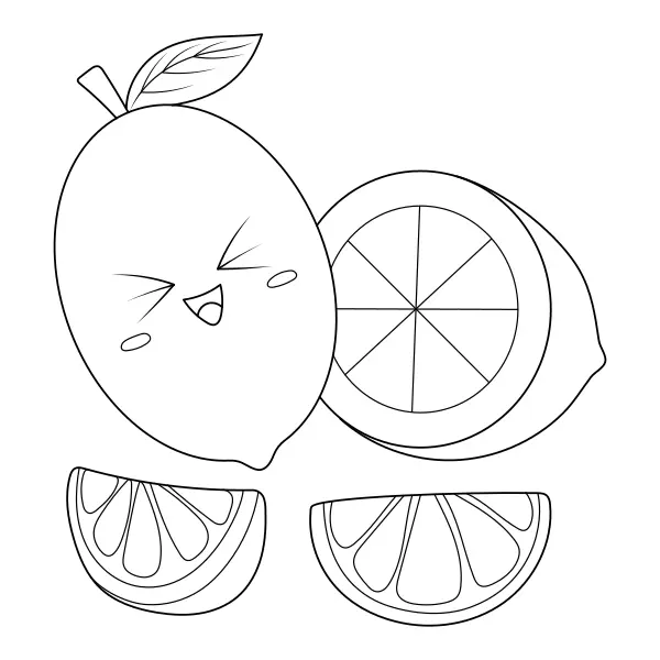 Lemon | Online coloring pages for kids