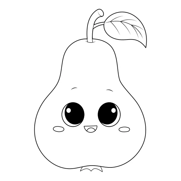 Pear | Online coloring pages for kids
