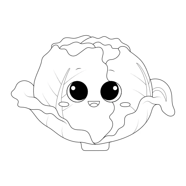 Cabbage | Online coloring pages for kids