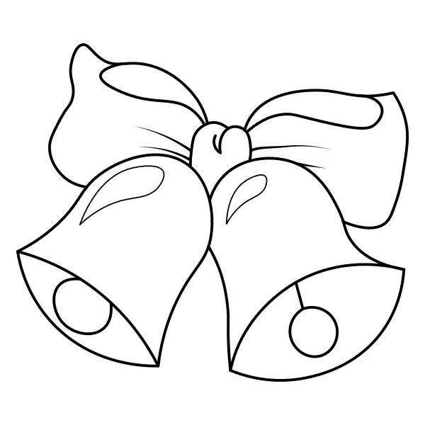 Christmas Bells | Online coloring pages for kids