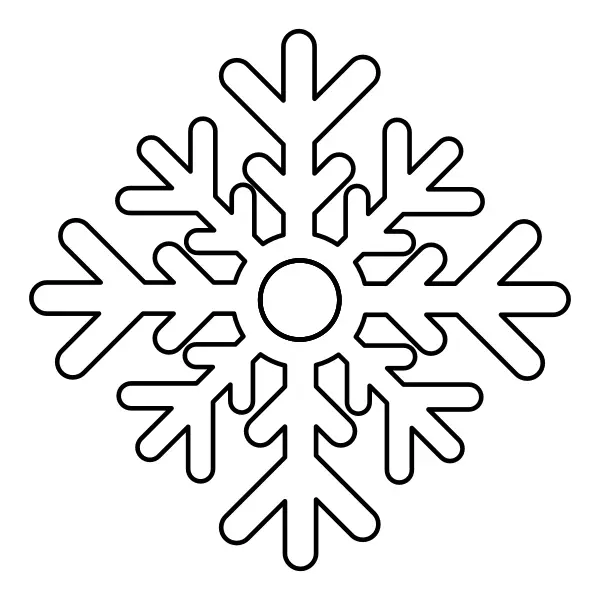 Snowflake | Online coloring pages for kids