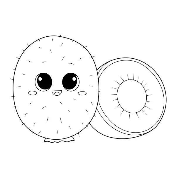 Kiwi | Online coloring pages for kids