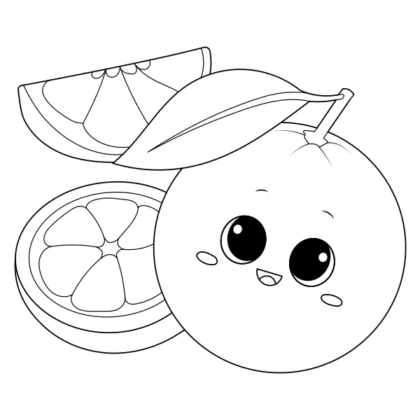 Orange | Online coloring pages for kids