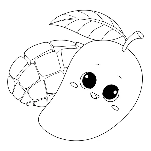 Mango | Online coloring pages for kids