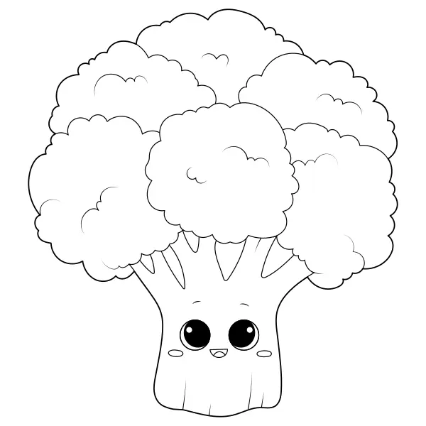 Broccoli | Online coloring pages for kids