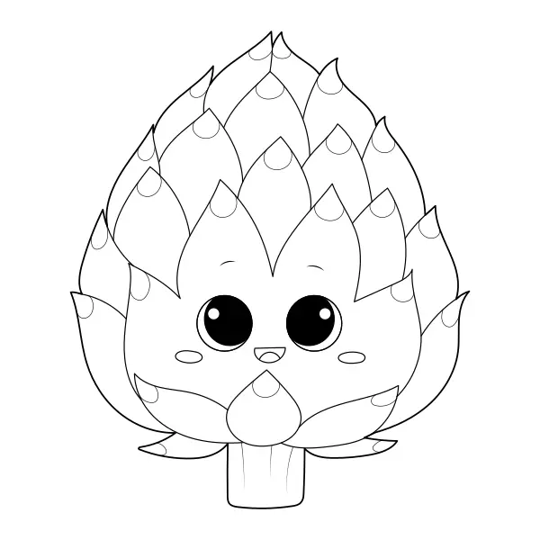 Artichoke | Online coloring pages for kids