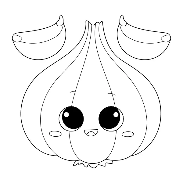 Garlic | Online coloring pages for kids