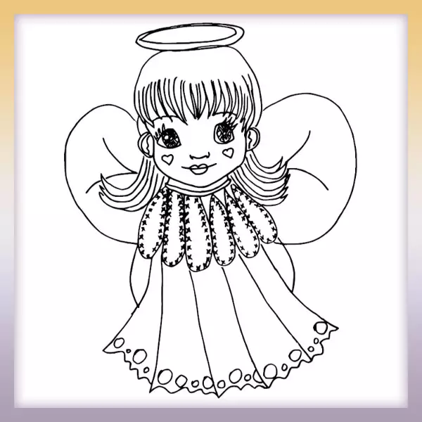 Angel - Online coloring page