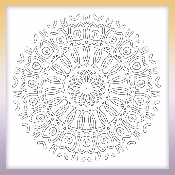 Anti-stress coloring page - Online coloring page