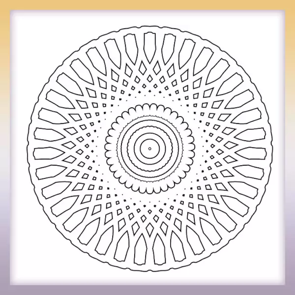 Mandala - Online coloring page