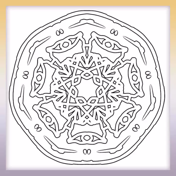 Mandala - Online coloring page