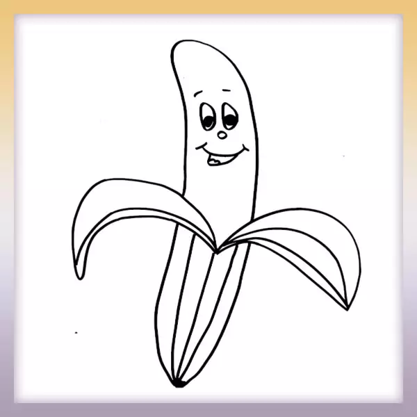 Banana - Online coloring page