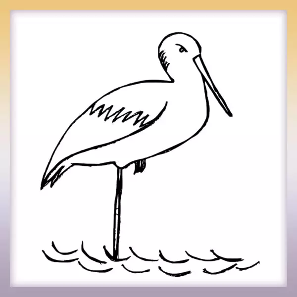 Stork - Online coloring page
