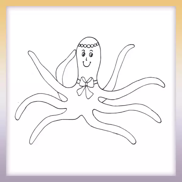 Octopus - Online coloring page
