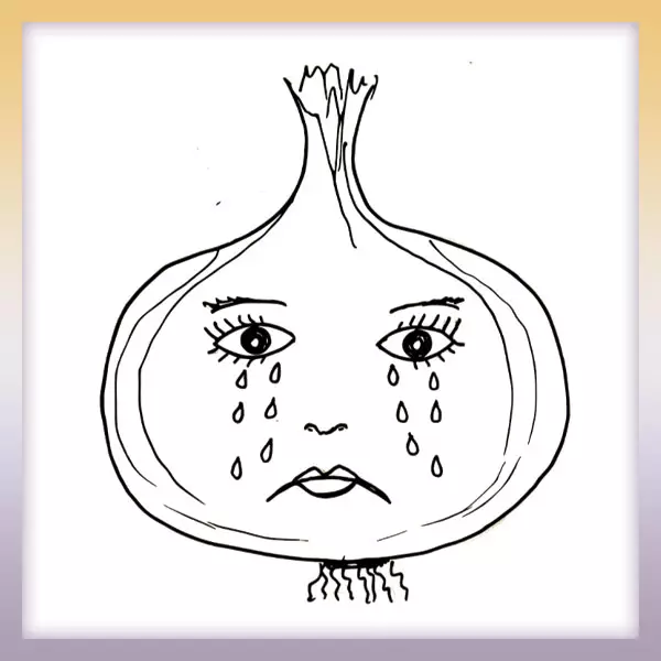 Onion - Online coloring page