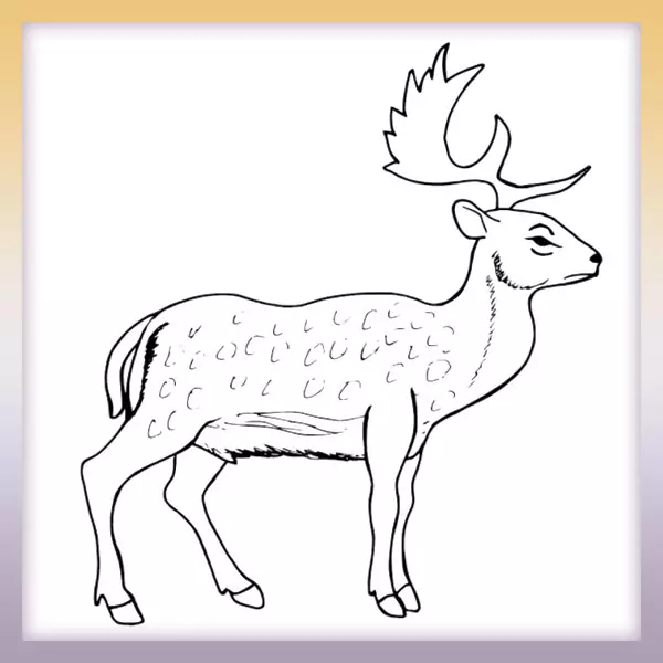 Deer - Online coloring page
