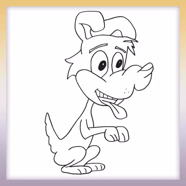 Dog - Online coloring page
