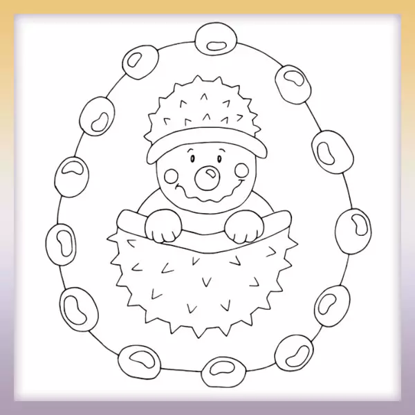 Chestnut - Online coloring page