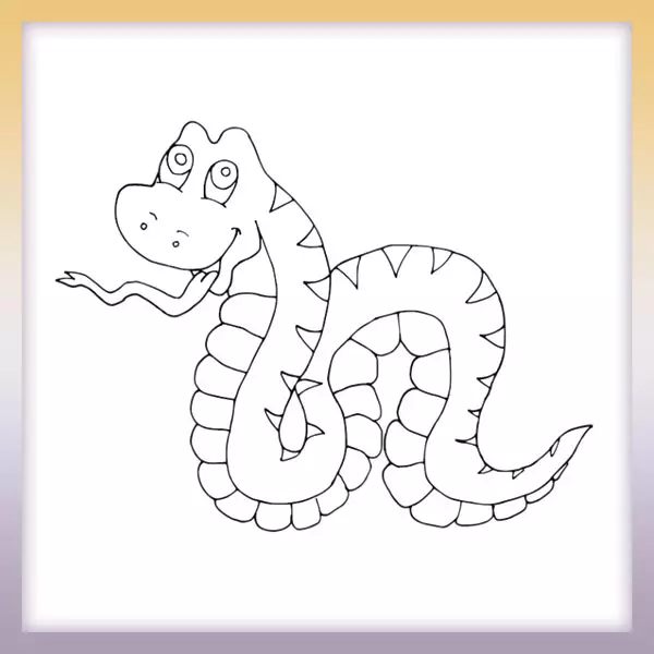 Snake - Online coloring page