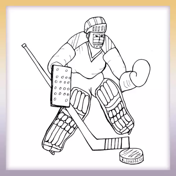 Goalkeeper - Online coloring page