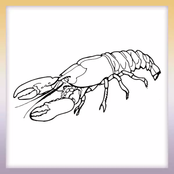 Lobster - Online coloring page