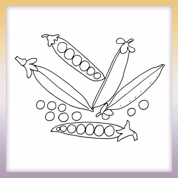 Peas - Online coloring page