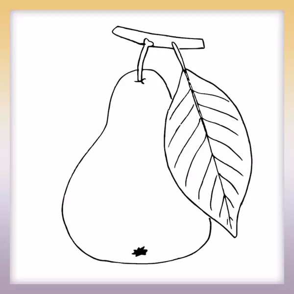 Pear - Online coloring page
