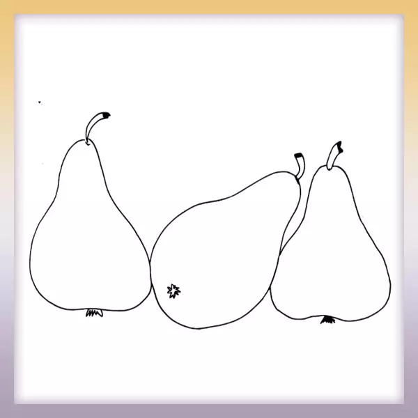 Pears - Online coloring page