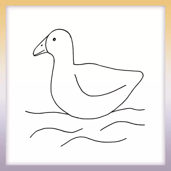 Goose - Online coloring page