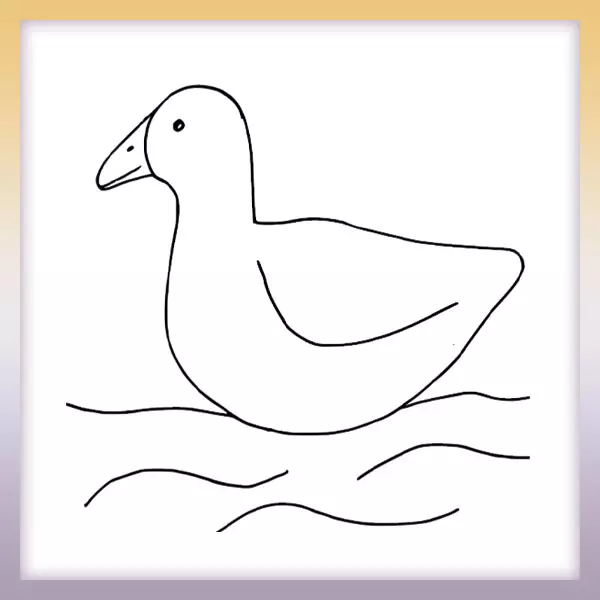 Goose - Online coloring page