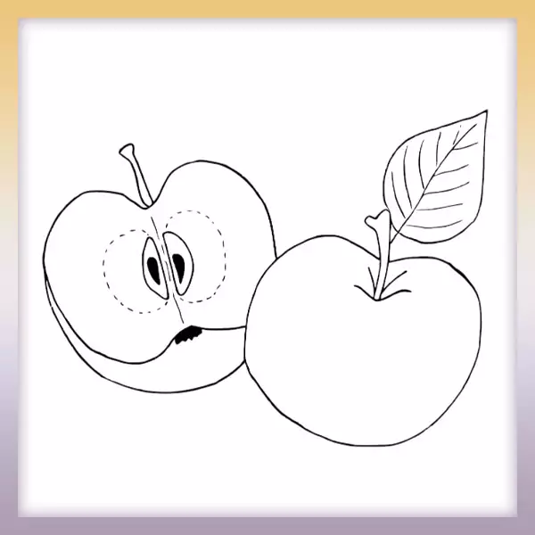 Apples - Online coloring page