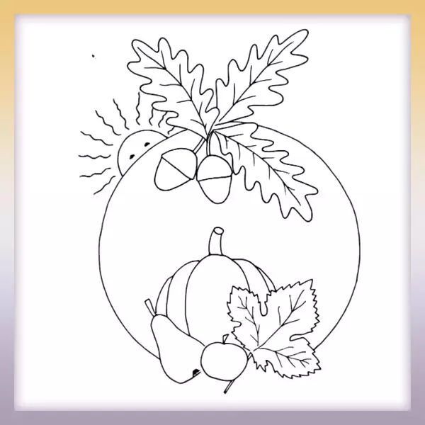Autumn - Online coloring page