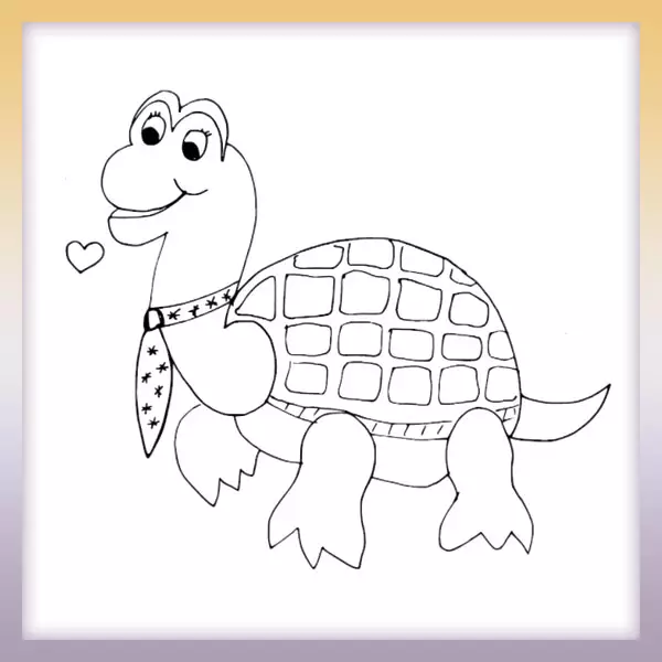 Turtle - Online coloring page